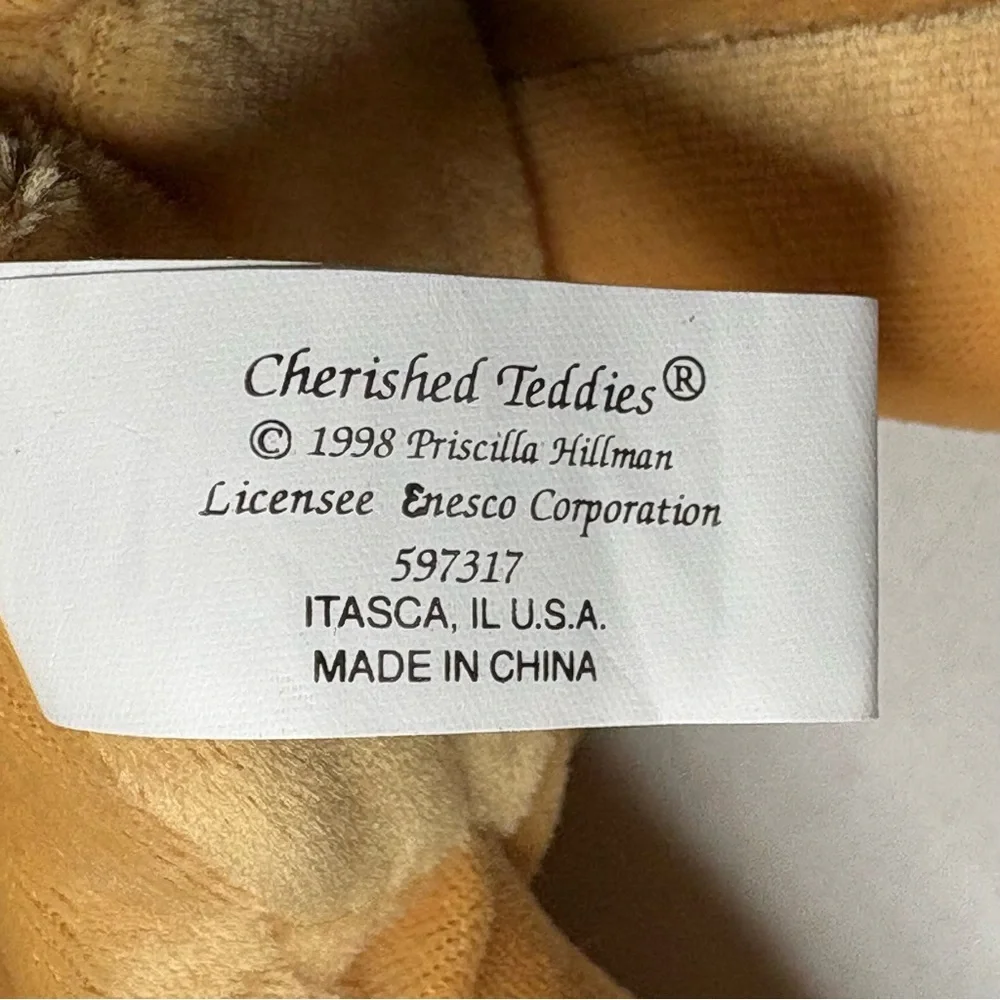 Vintage 1998 Cherished Teddies Ava Teddy Bear NWT